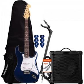 Kit Guitarra Strato MG32 Azul MEMPHIS