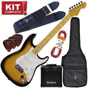 Kit Guitarra Strato Michael Stonehenge GM222N VS Vintage Sunburst Completo