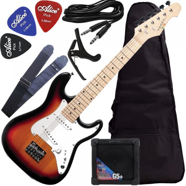 Kit Guitarra Stratocaster Vcg 601 Vogga Acessórios Completo