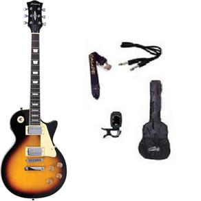 Kit Guitarra Strinberg Les Paul LPS230 + Afinador Digital + Acessórios SUNBURST