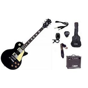 Kit Guitarra Strinberg Les Paul LPS230 + Amplificador + Afinador Digital + Acessórios PRETA