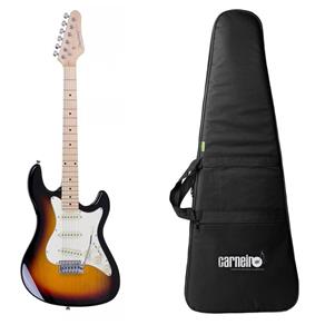 Kit Guitarra Strinberg Stratocaster Sts100 Sb + Capa