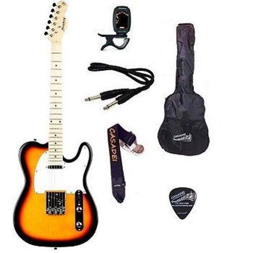 Kit Guitarra Strinberg Telecaster T250 Sunburst