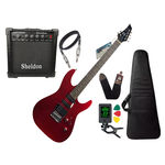 Kit Guitarra Tagima Memphis Mg230 Vermelho Cubo Sheldon