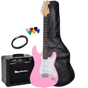 Kit Guitarra Tagima MG32 Pink + Amplificador Mackintec