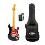 Kit Guitarra Tagima Tg 530 Preta Com Capa E Afinador