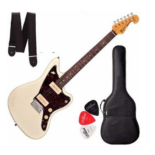 Kit Guitarra Tagima Tw-61 Woodstock Wv Branco Vintage