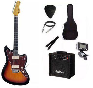 Kit Guitarra Tagima Tw61 Woodstock Sunburst Amplificador - Strinberg