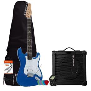 Kit Guitarra Versátil G-101 Azul GIANNINI + Cubo + Acessórios
