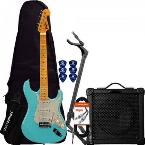 Kit Guitarra Woodstock Series Tg-530 Verde Tagima + Cubo + Acessórios