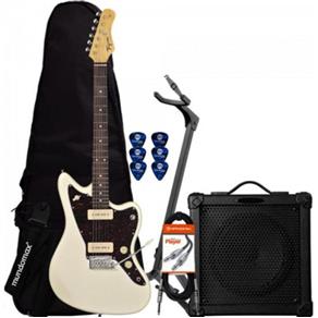 Kit Guitarra Woodstock TW61 Branco Vinta