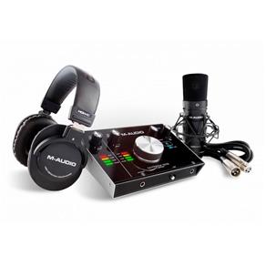 Kit Interface de Áudio M-Audio M-Track 2X2 Vocal Studio Pro