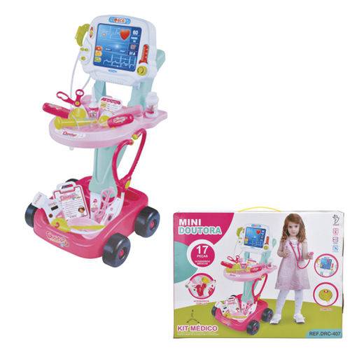 Brinquedo Kit Médico Rosa Drc407 - Fenix