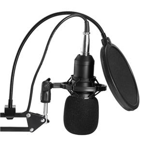 Kit Microfone Bm800 Pop Filter Aranha Braço Articulado