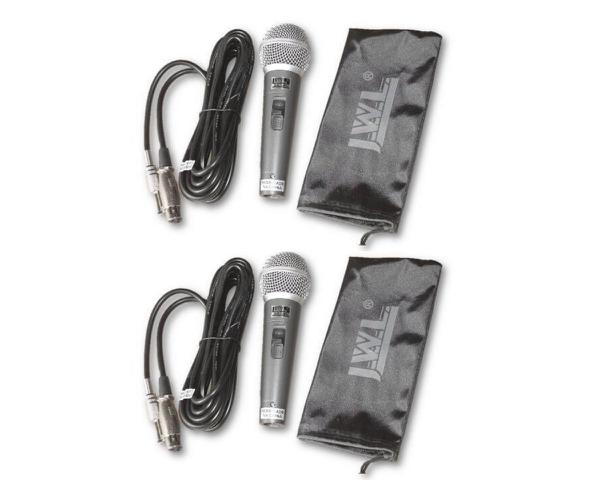 Kit 2 Microfone C/ Fio Profissional Dinamico Ba 58 Jwl SM58