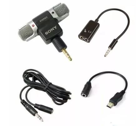Kit Microfone + Cabo Extensor + Adptadores GoPro e Celular - Shoot