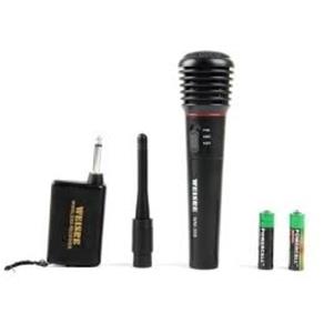 Kit Microfone Karaoke + Adaptador Sem Fio + Cabo + Maleta para Dvd e Amplificador