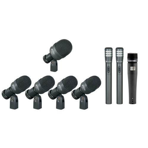 Kit Microfone para Bateria K-8 Slim com 8 Peças - Kadosh