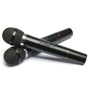 Kit Microfone Sem Fio Duplo Fm e Receptor AT 306 - 220 Volts