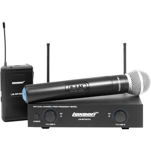 Kit Microfone Sem Fio Lexsen Lm-Wf258 Bivolt