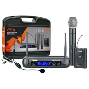 Kit Microfone Vokal VWR25 - Mão + Headset