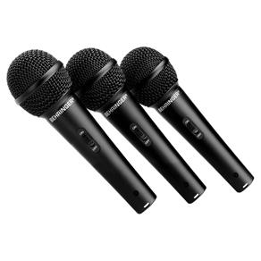 Kit 3 Microfones C/ Fio de Mão XM1800S - Behringer