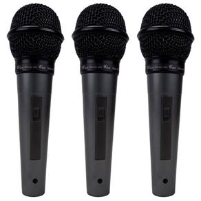 Kit Microfones Dinâmico Kadosh Kds-300 com Fio com 3 Peças