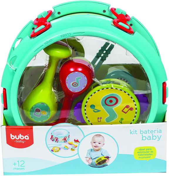Kit Musical Infantil Bateria Buba Toys