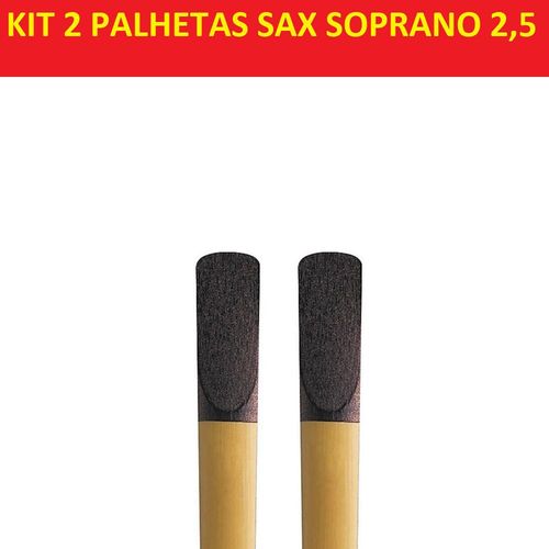 Kit 2 Palheta Sax Soprano 2,5 RRP05SSX250 - Plasticover #T1