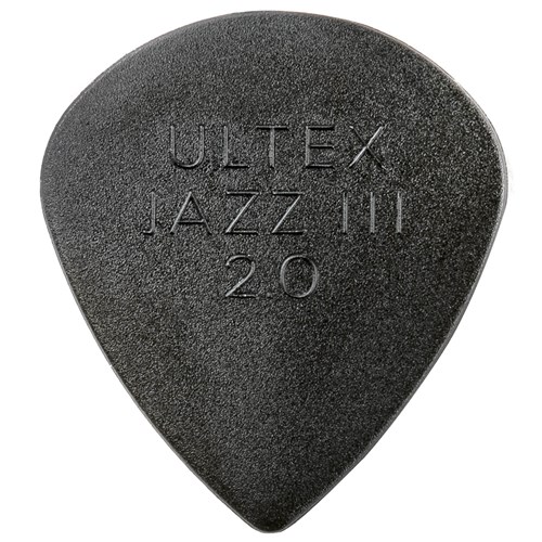 Kit Palhetas Dunlop Ultex Jazz 3 2.0mm Preta C/ 6 Unidades