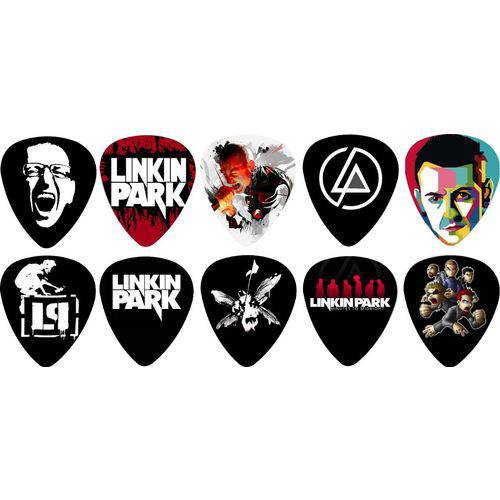 Kit Palhetas Personalizadas Banda Linkin Park com 10 Modelos