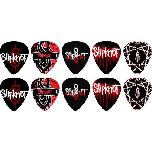 Kit Palhetas Personalizadas Banda Slipknot com 10 Unidades