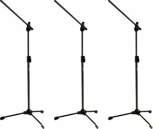 Kit 3 Pedestal para Microfone Simples Tps Ask