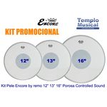 Kit Pele 12'' 13'' 16'' Encore By Remo Porosa Controlled Sound