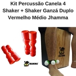 Kit Percussão Jhamma Shaker Duplo E Canela Shaker
