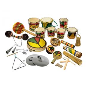 Kit Percussão Lúdico Contendo 22 Instrumentos.