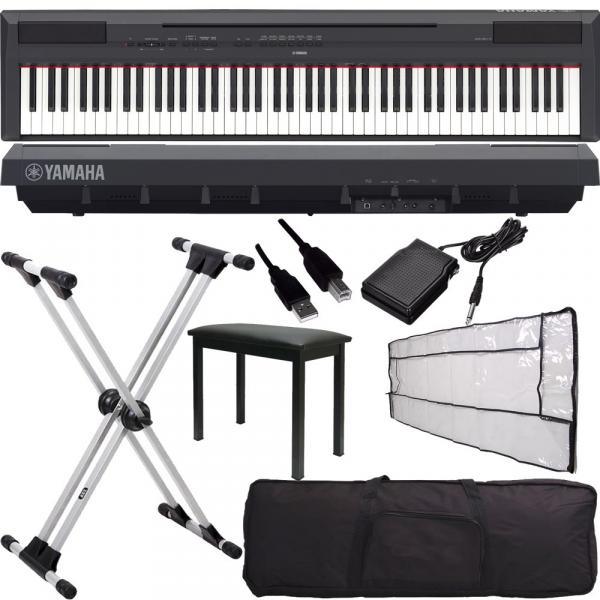 Kit Piano Completo Digital C/ Multi Acessórios Yamaha P115