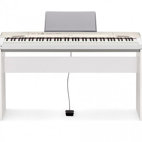 Kit Piano Digital 88 Teclas PX160 WE Branco Casio com Estante + Pedal SP3