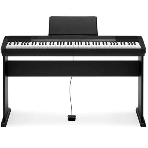 Kit Piano Digital Casio Cdp-130 88 Teclas Preto com Pedal e Estante