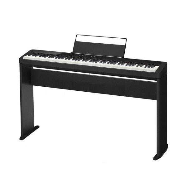 Kit Piano Digital CASIO Privia PX S1000 Preto Bluetooth + Estante CS 68 + Pedal + Fonte