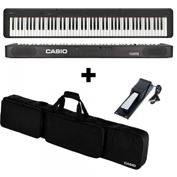 Kit Piano Digital Cdp-S100 Bk + Bag + Pedal Sustain - Casio