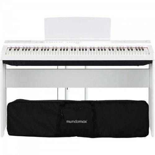 Kit Piano Digital P125 Branco Yamaha + Acessórios