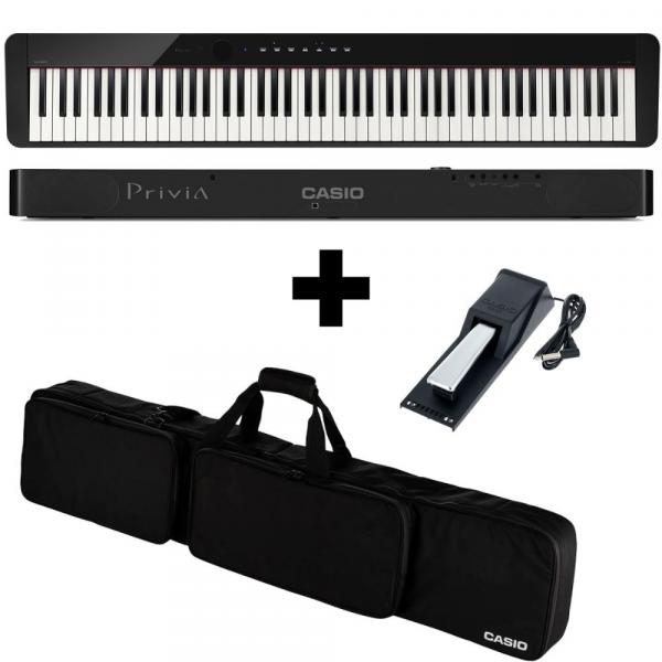 Kit Piano Digital Privia Px-S1000 Bk + Bag + Pedal Sustain - Casio