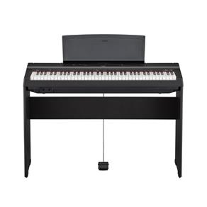 Kit Piano Digital Yamaha P121B Preto - 73 Teclas - 192 Polifonias + Estante para Piano L121B + Pedal + Fonte PA 150 + Suporte para Partitura