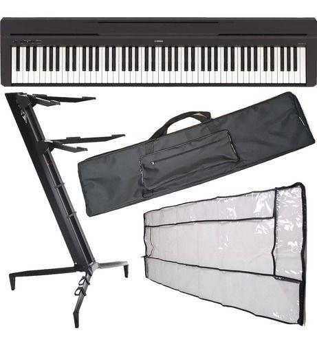 Kit Piano Digital Yamaha P45 C/ Suporte Stay + Acessórios