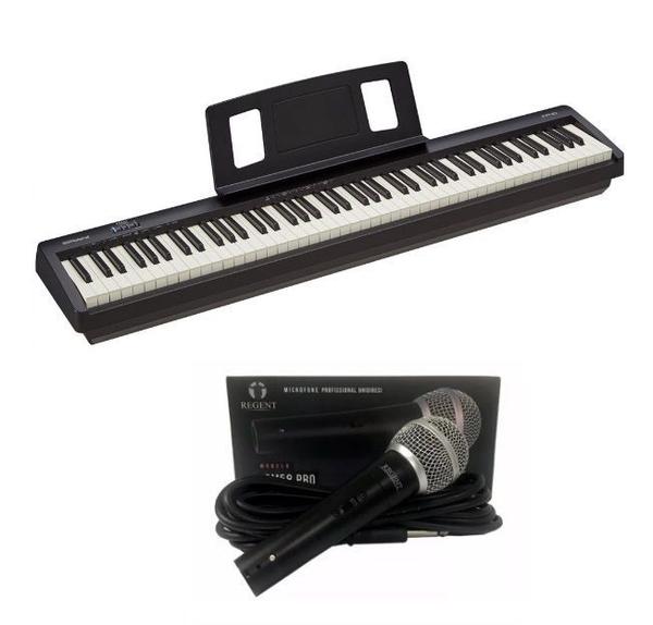 Kit Piano Roland FP10 BK + Microfone Regent SM58
