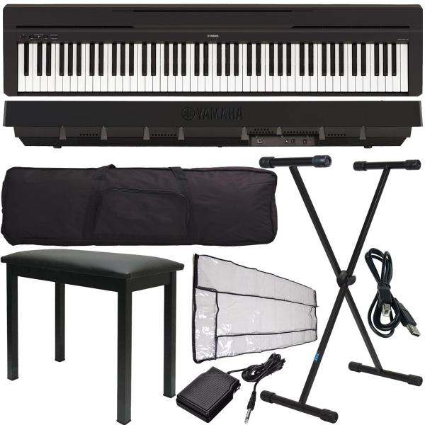 Kit Piano Digital Profissional + Multi Acessórios P45 Yamaha