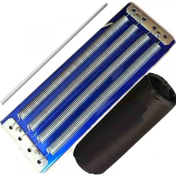 Kit Reco Reco em Alumínio 4 Molas Azul Selfie Gope C/ Capa