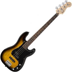 Kit Squier Baixo Affinity PJ Bass Brown Sunburst + Amplificador Fender Rumble 15 + Correia Fender + Cabo 3 Metros