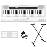 Kit Teclado Casio Tone CT-S200 Musical 61 Teclas Branco Com Suporte